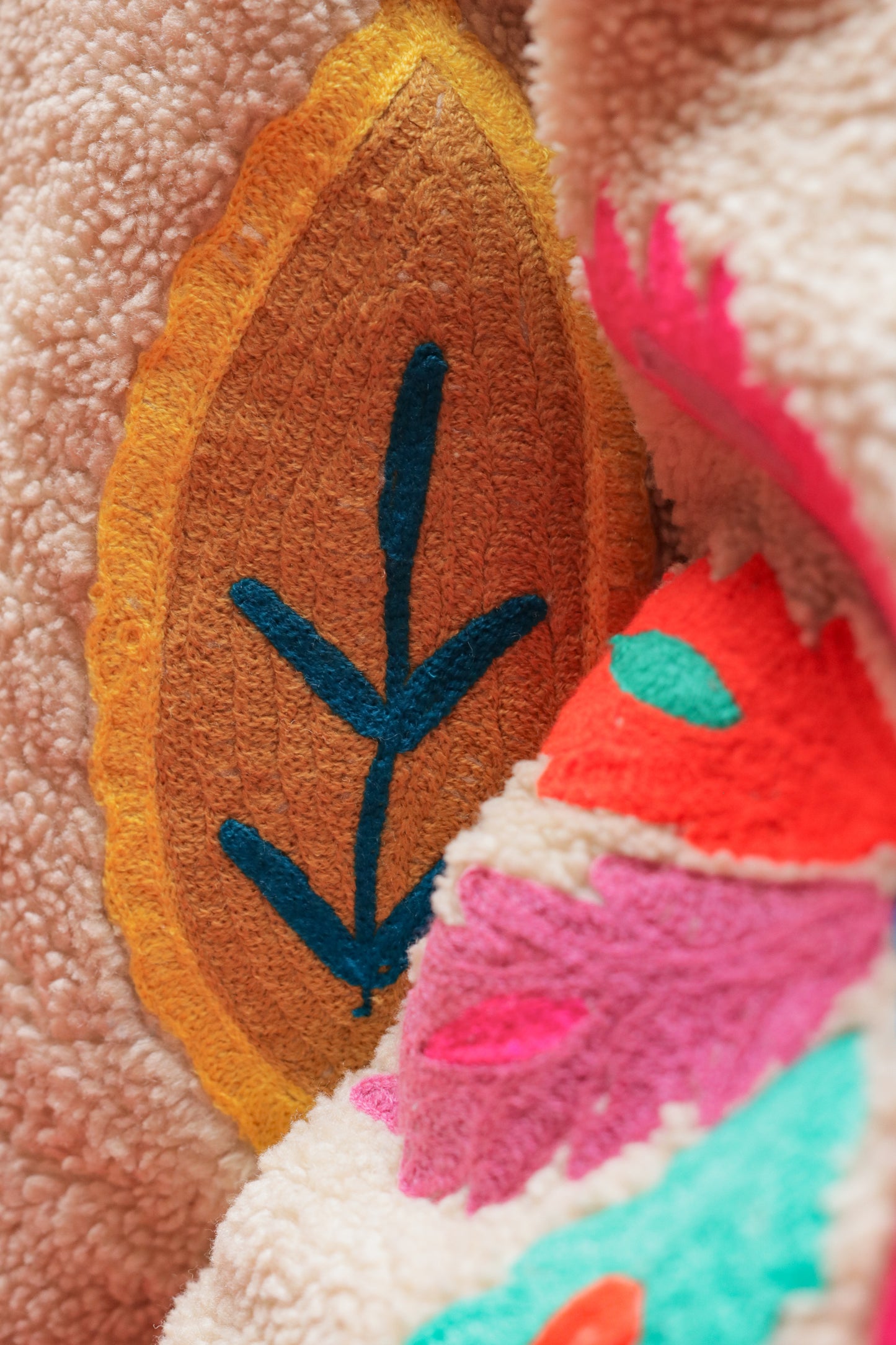 Veste Fleurs Folk Sherpa