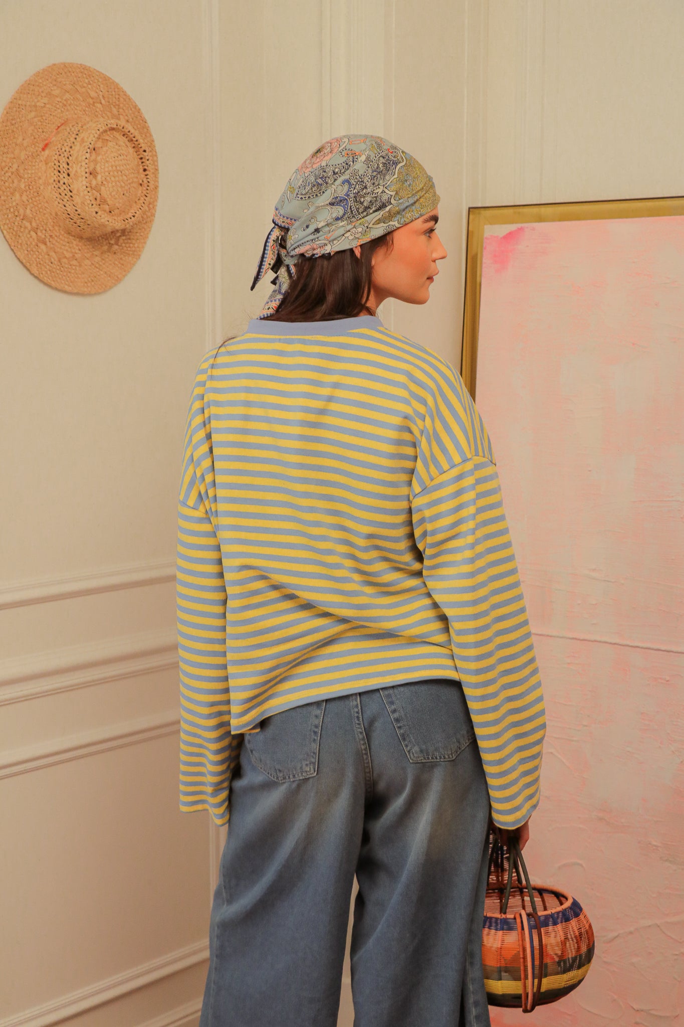 T-shirt Sunstripe Lemon