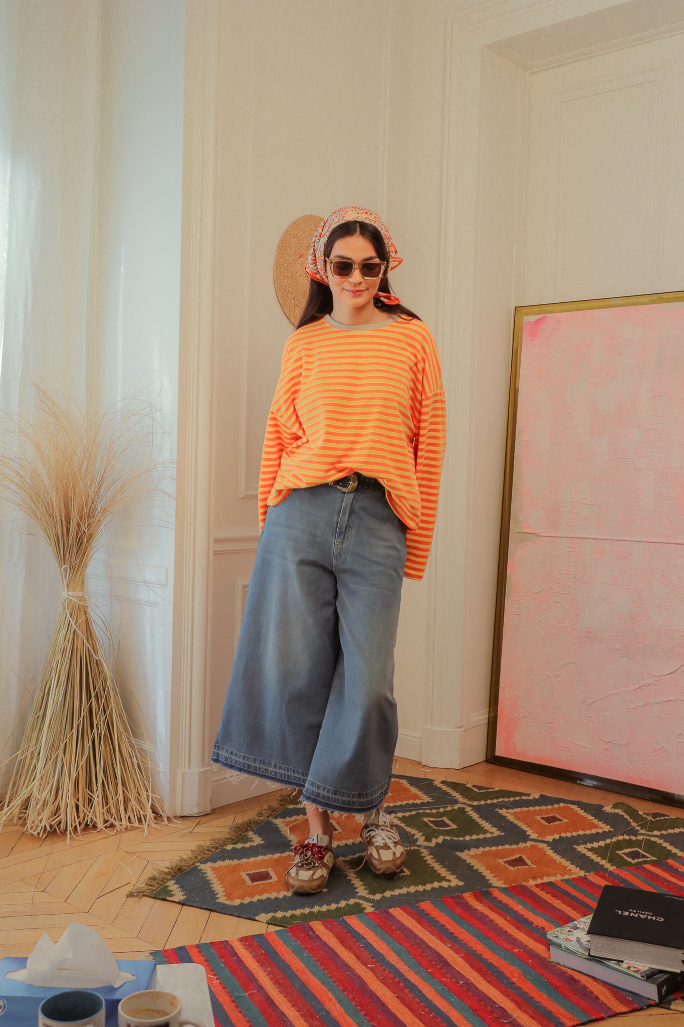 T-shirt Sunstripe Orange