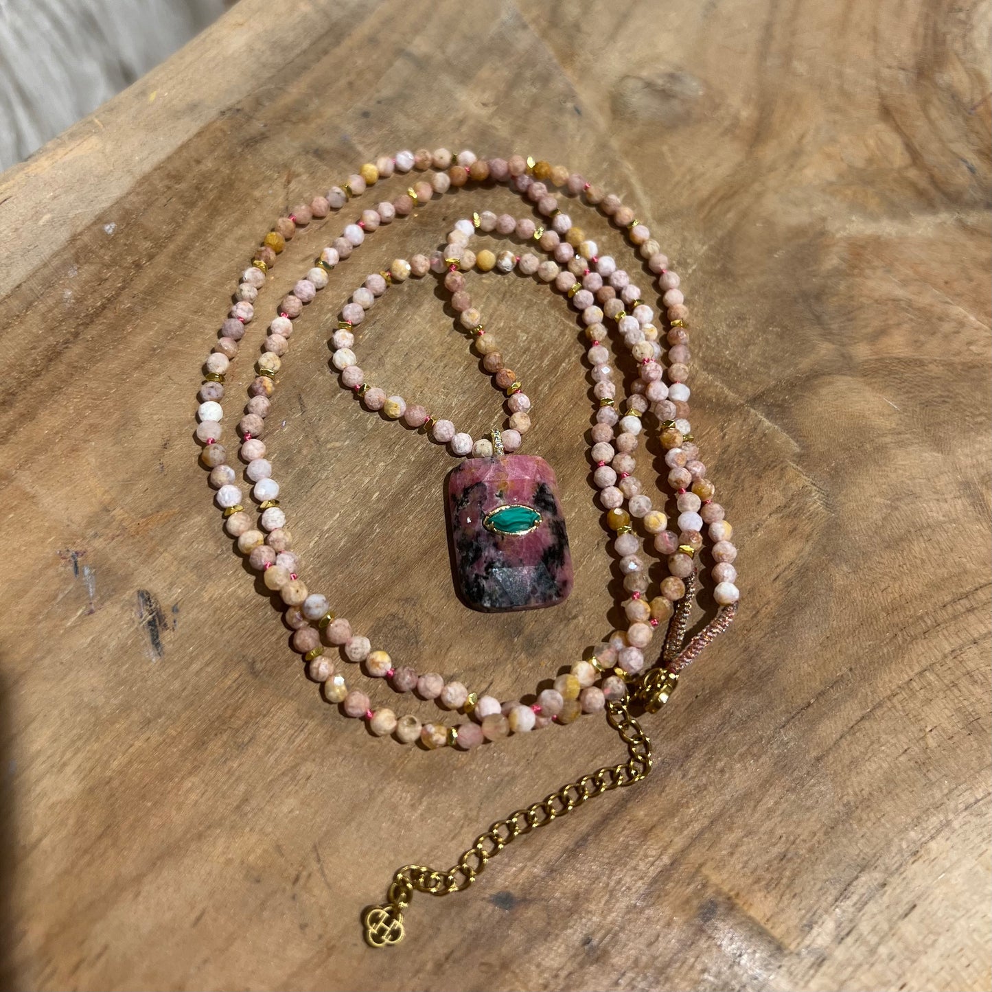 Collier Rêve Rosé Bohème