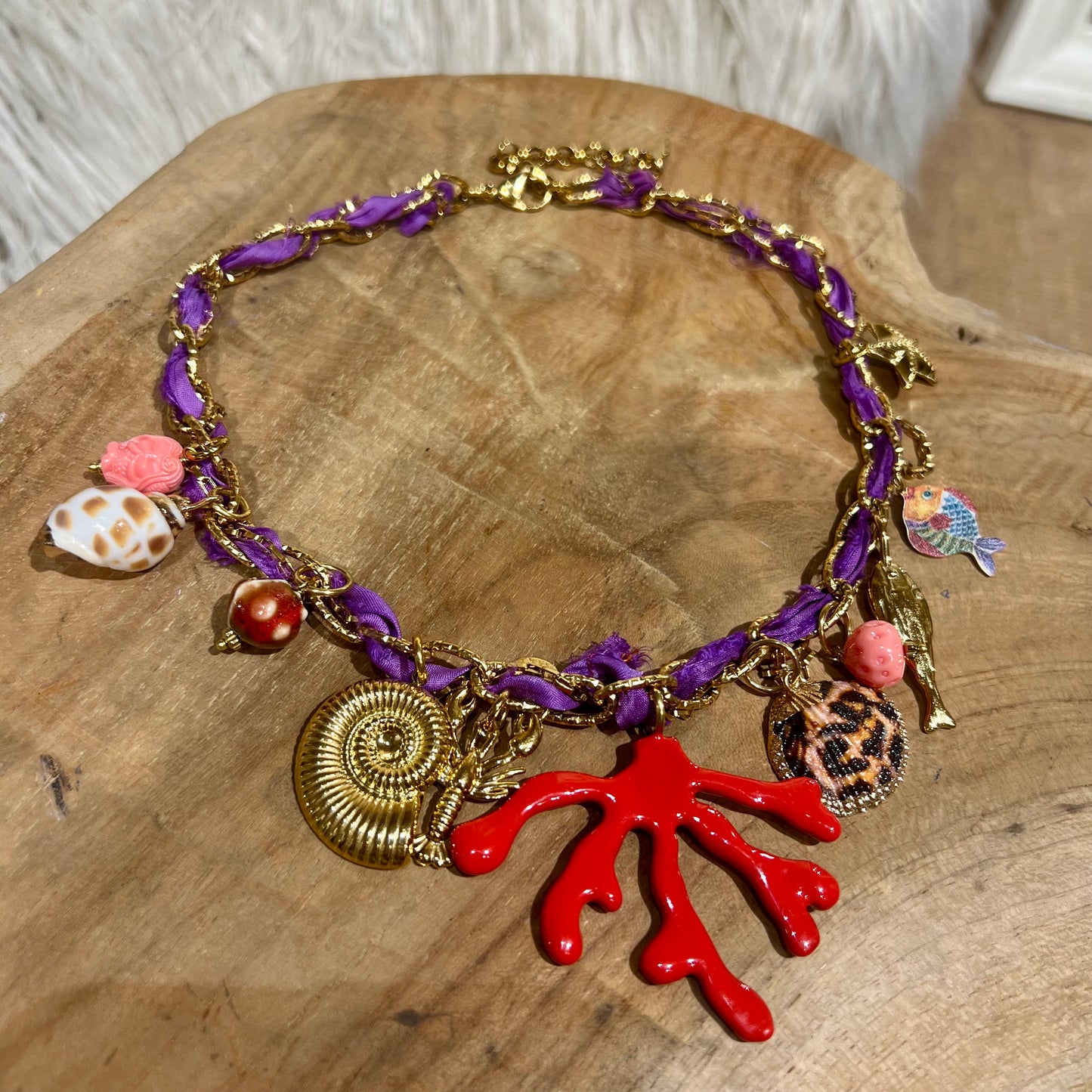 Collier Corail Bohème