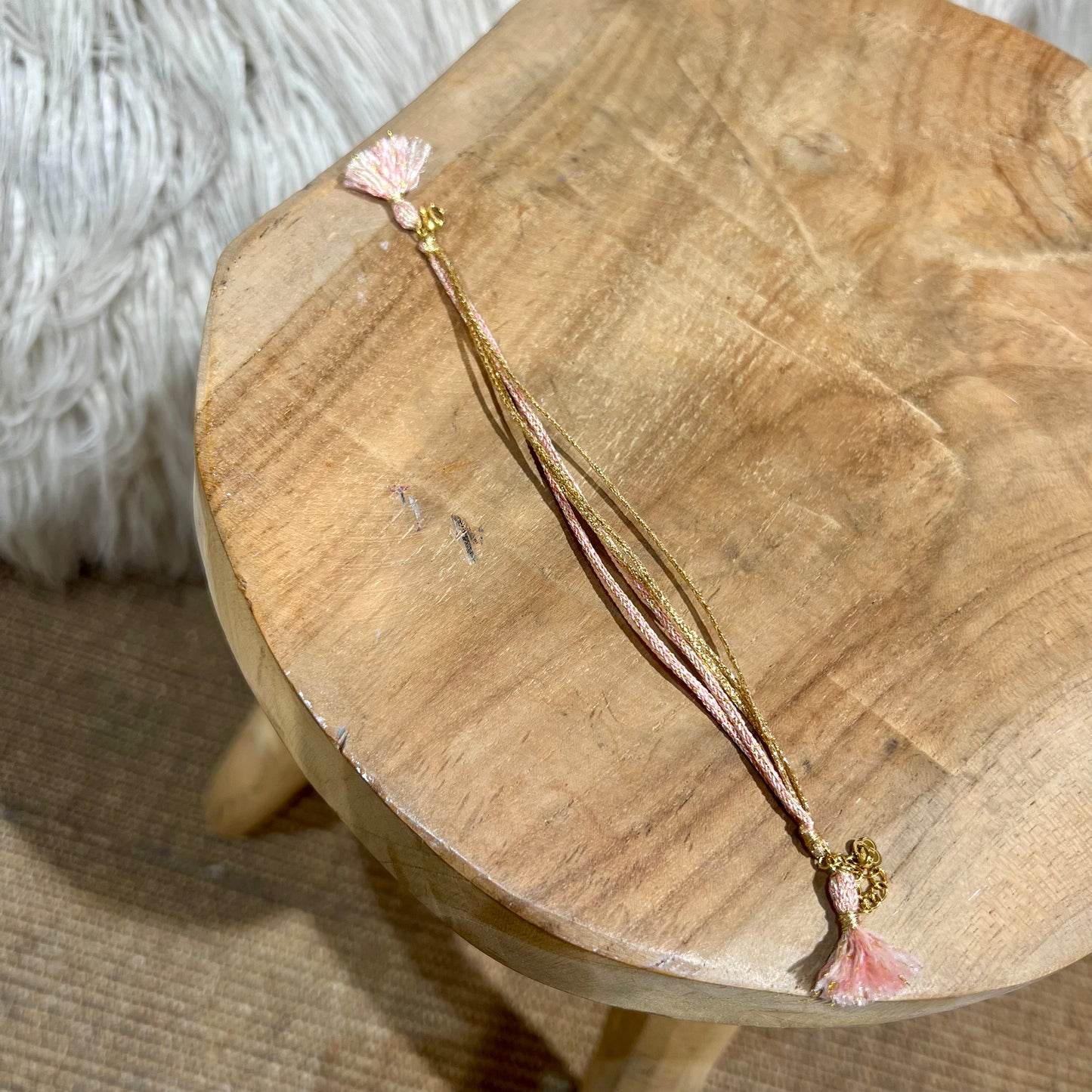 Bracelet Lien Pompon Délicat