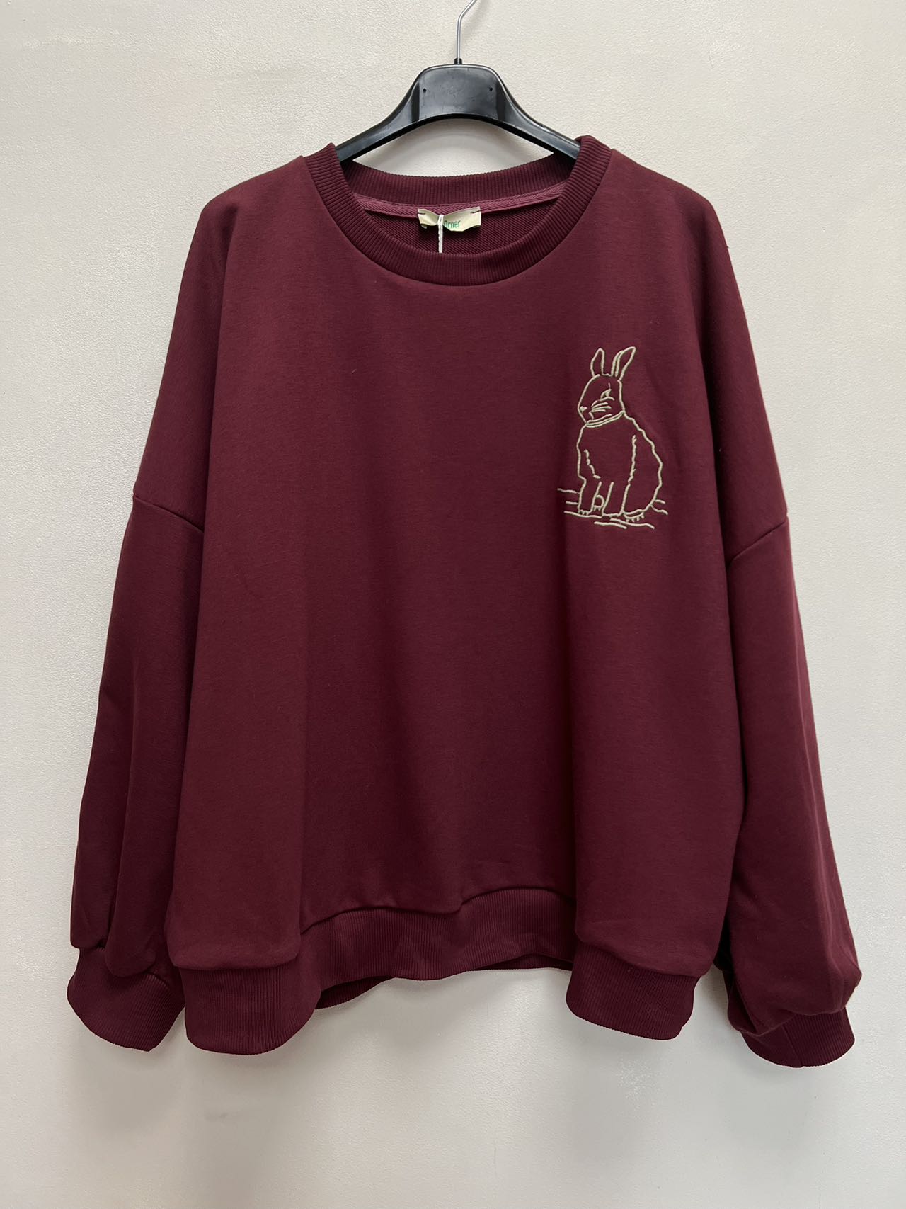 Burgundy Bunny Sweatshirt