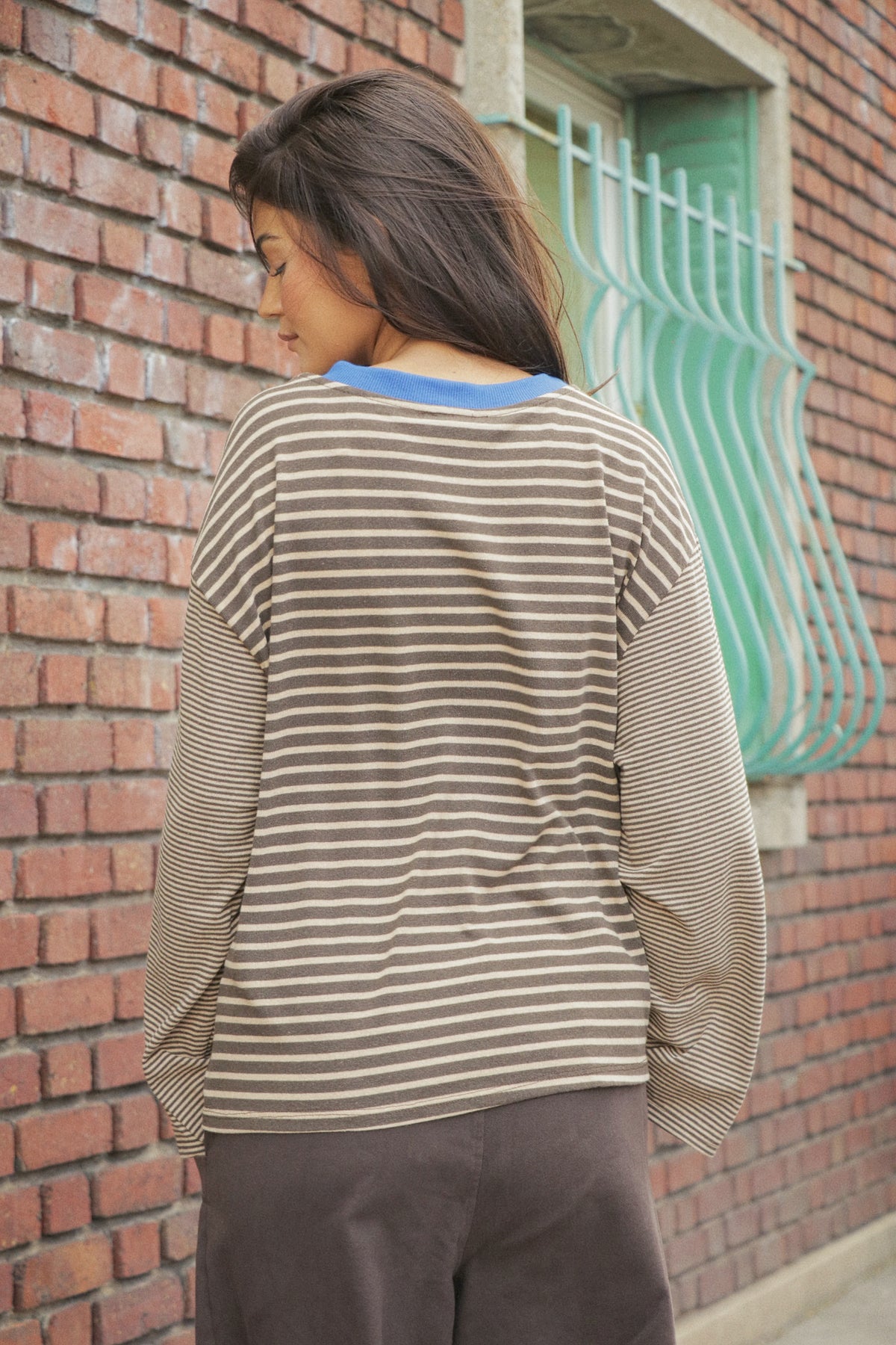 T-shirt Espresso Stripe