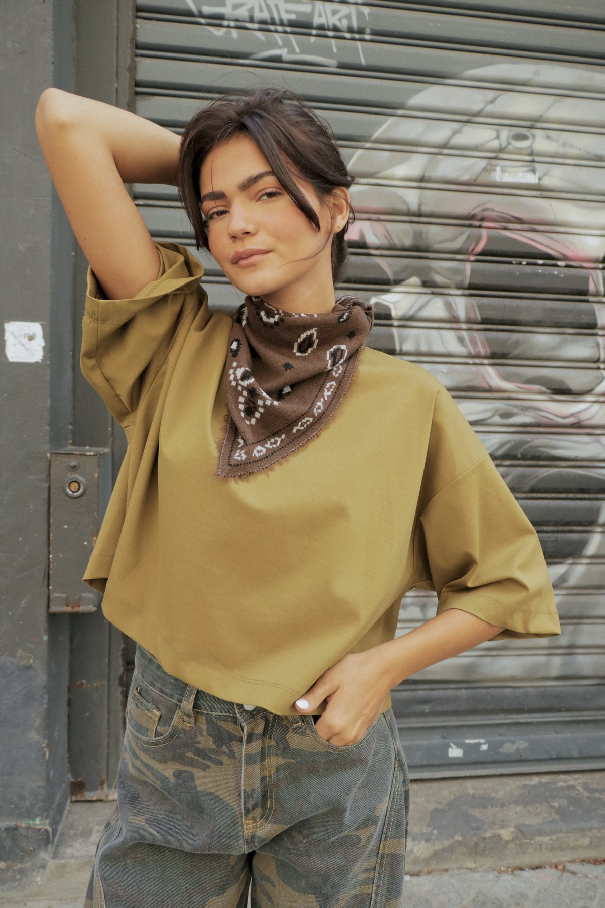 T-shirt Nocciola