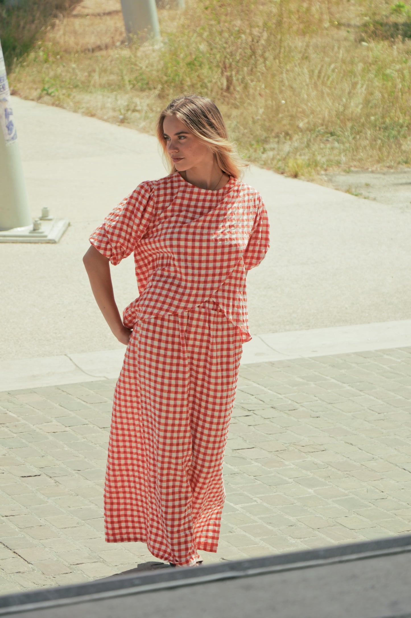 Jupe Vichy Corail