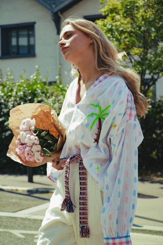 Chemise Jardin Brodé