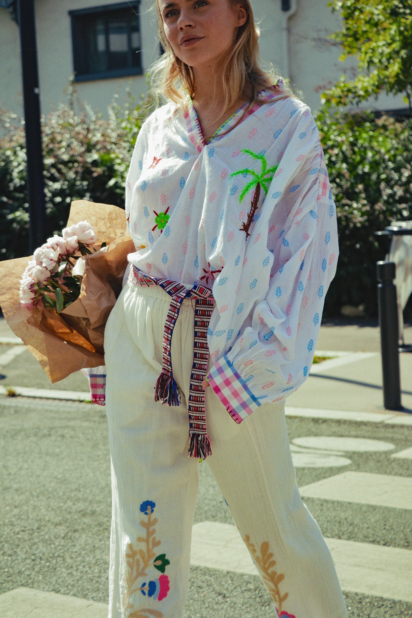 Chemise Jardin Brodé