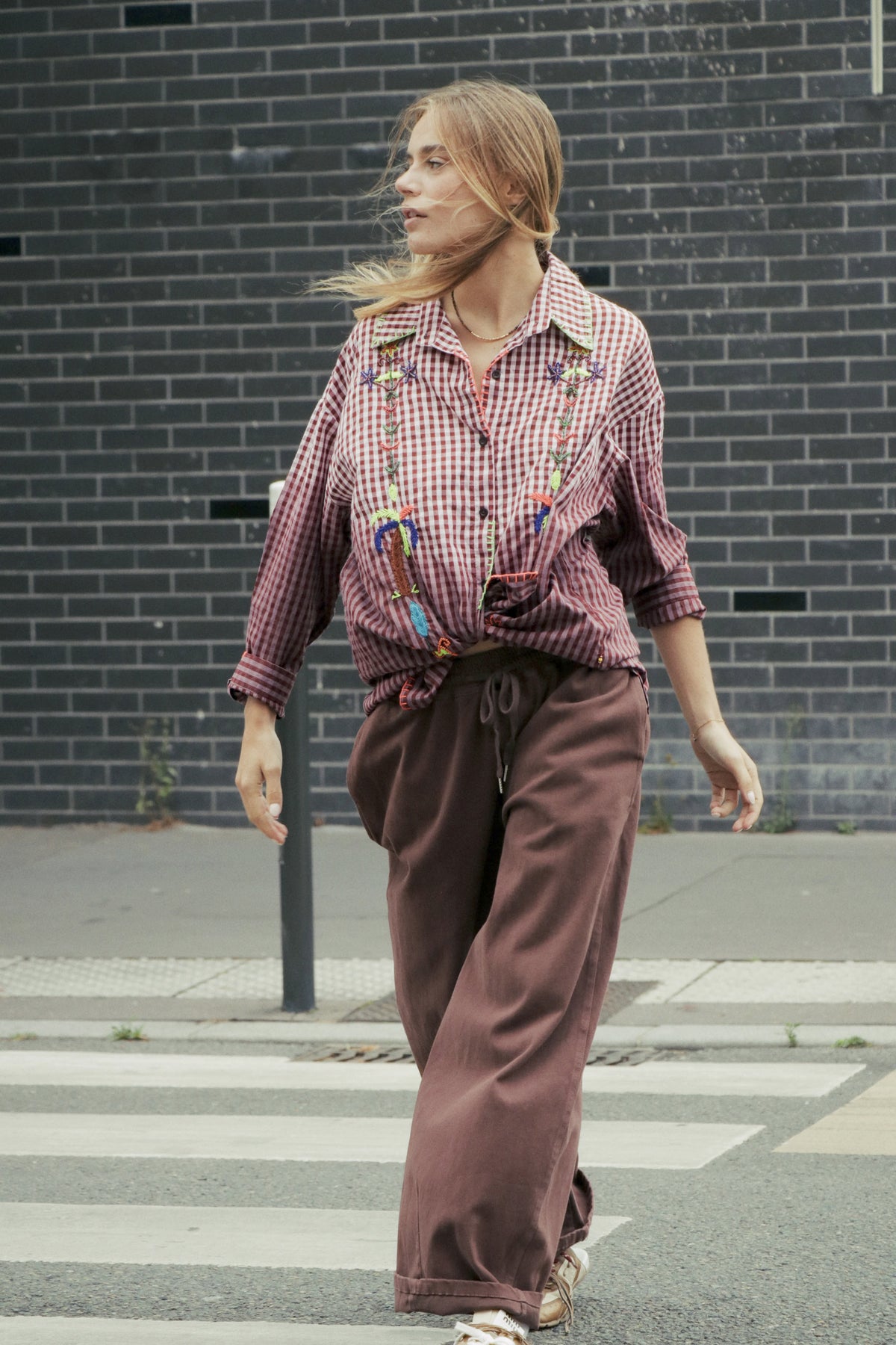 Chemise Paradiso Bordeaux