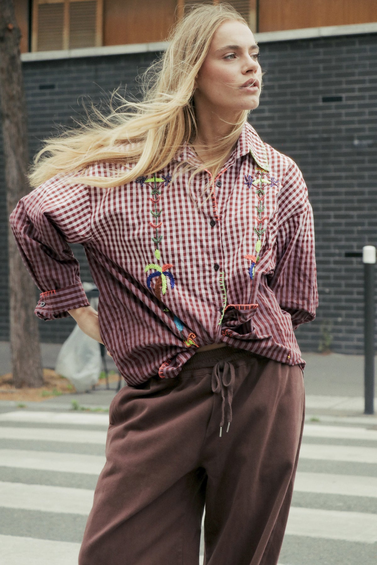 Chemise Paradiso Bordeaux