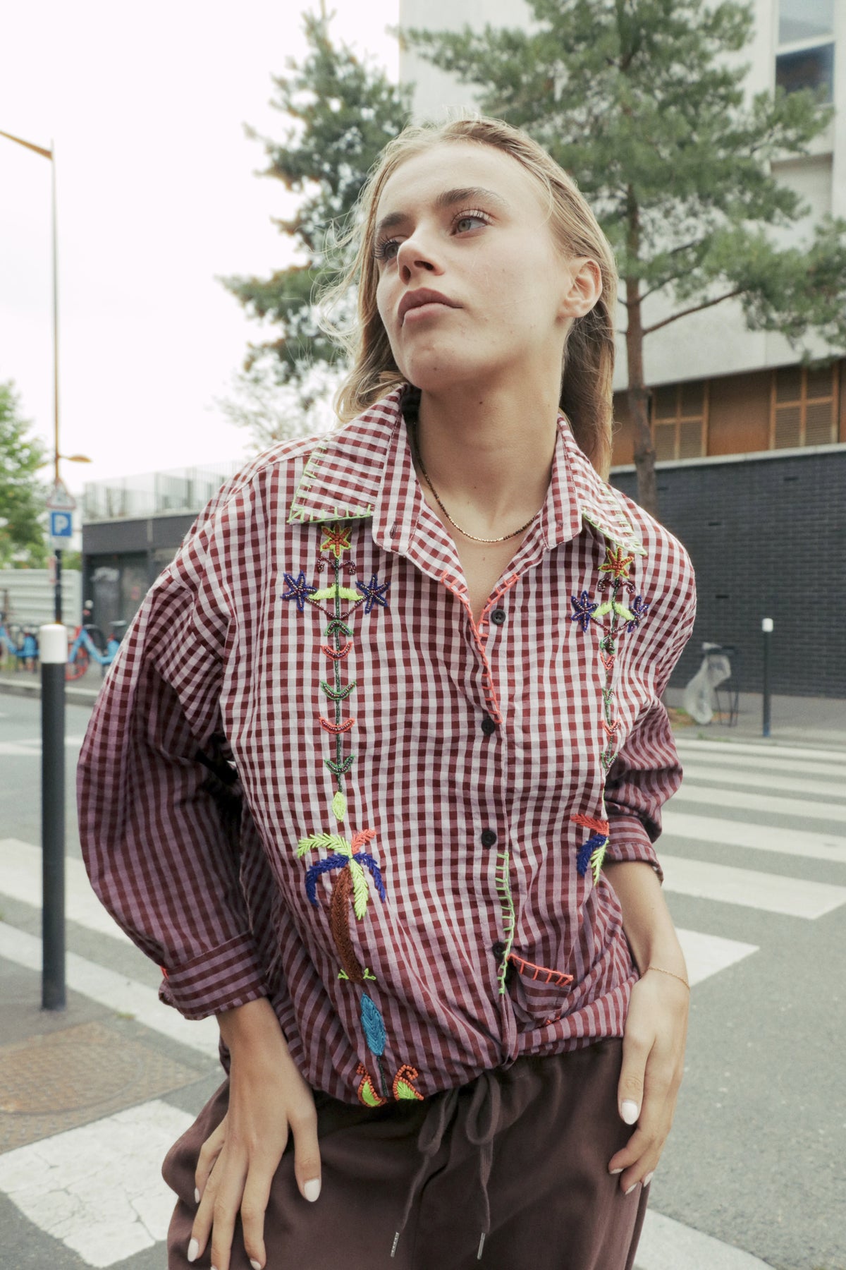 Chemise Paradiso Bordeaux