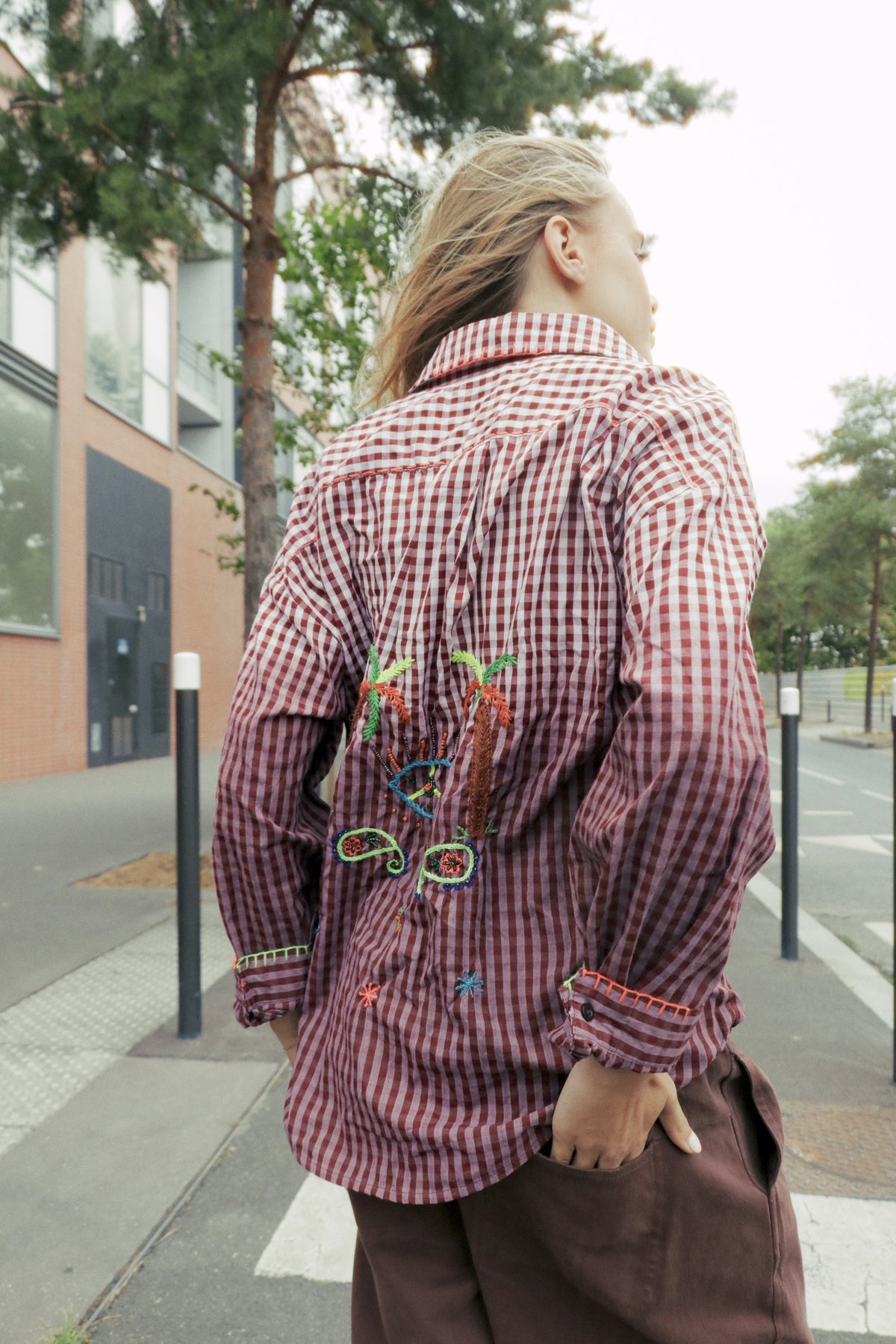 Chemise Paradiso Bordeaux