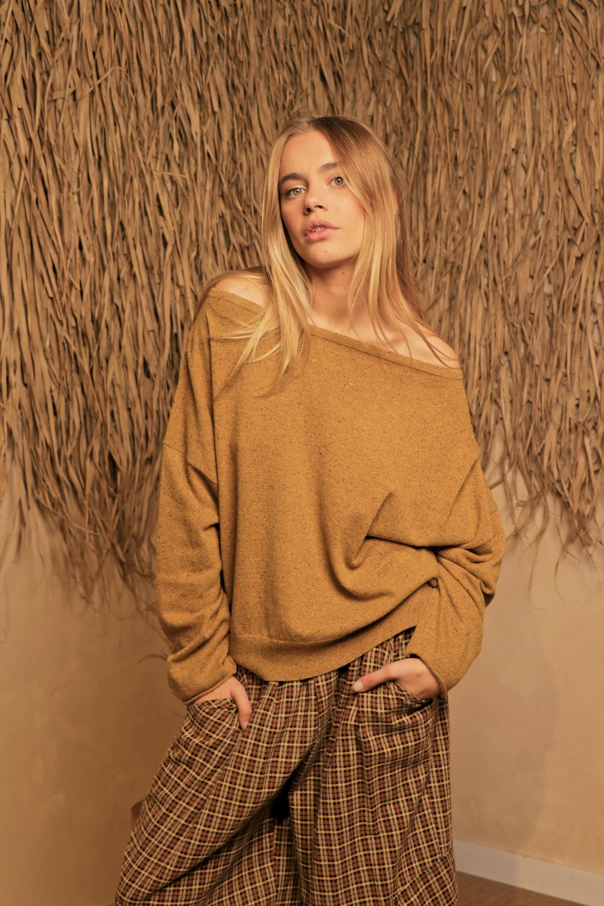 Pull Mossy Jaune