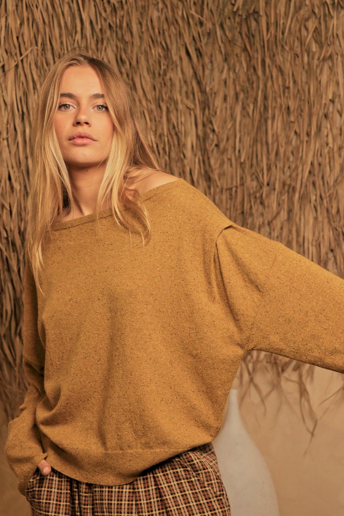 Pull Mossy Jaune