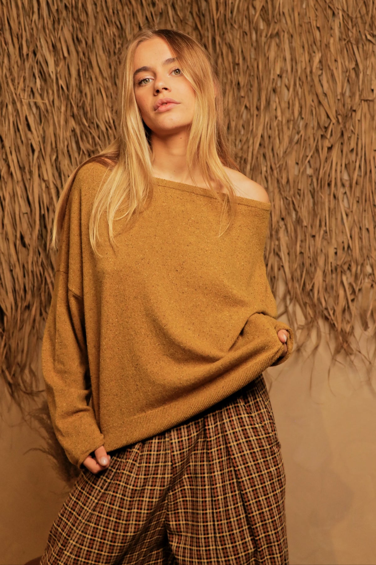 Pull Mossy Jaune