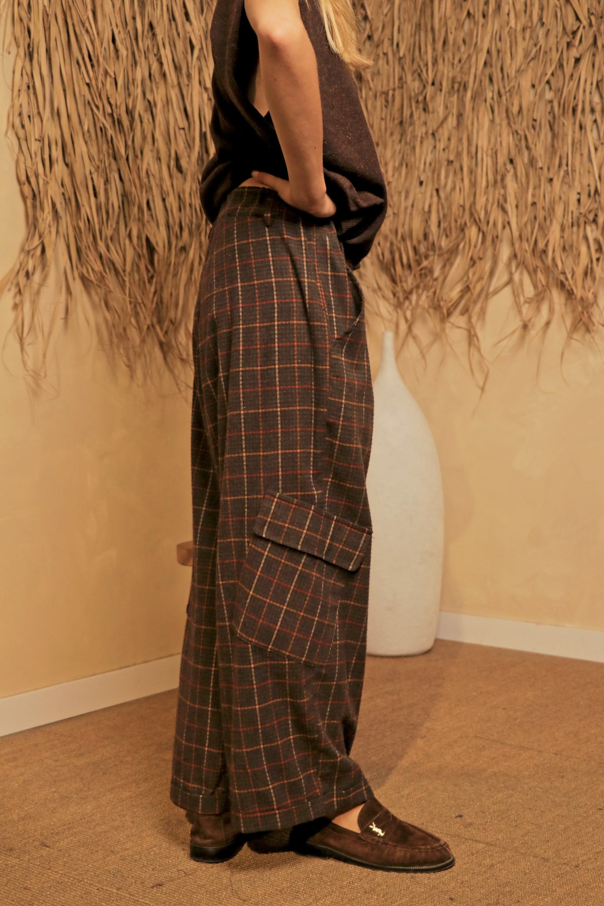 Pantalon Cargo chocolate