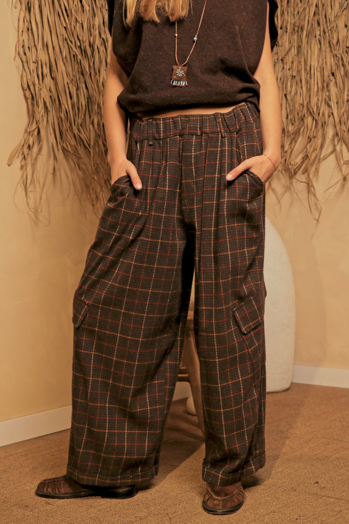 Pantalon Cargo chocolate