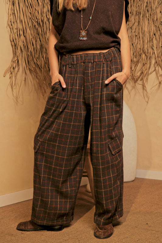 Pantalon Cargo chocolate