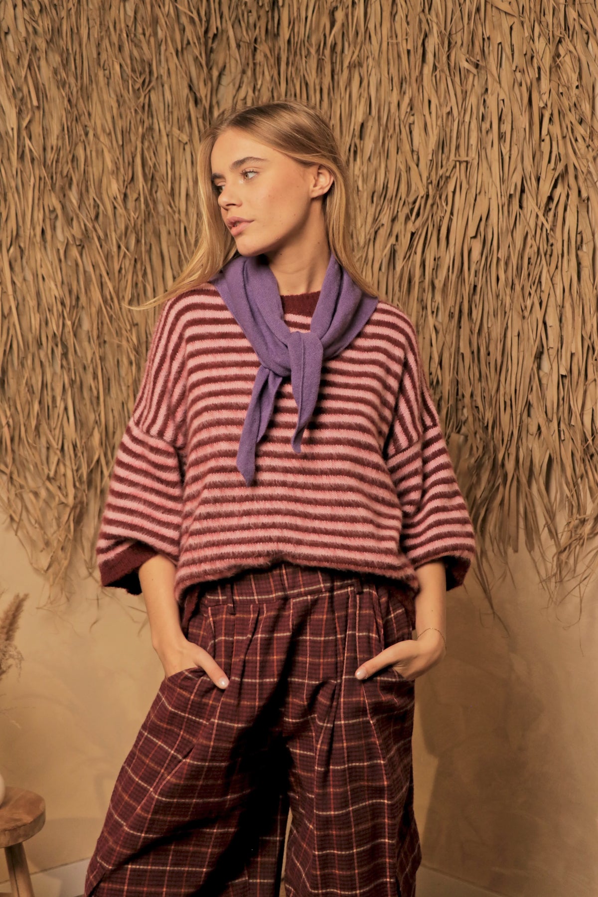 Foulard Livia Violet