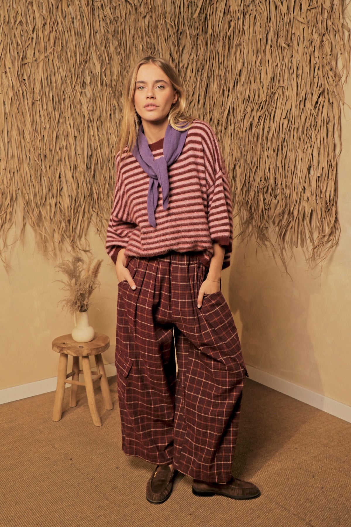 Pantalon Lucas Bordeaux