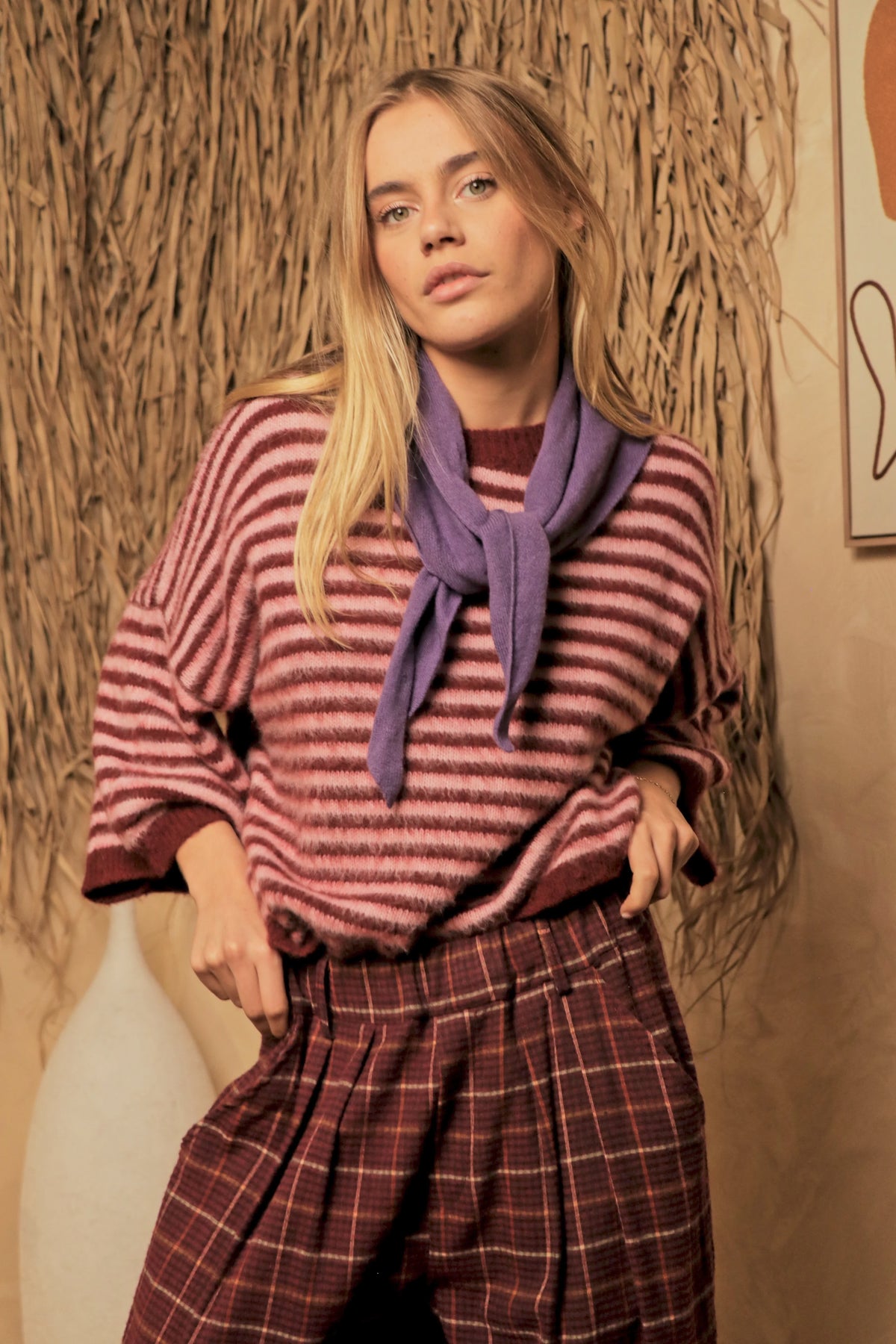 Foulard Livia Violet