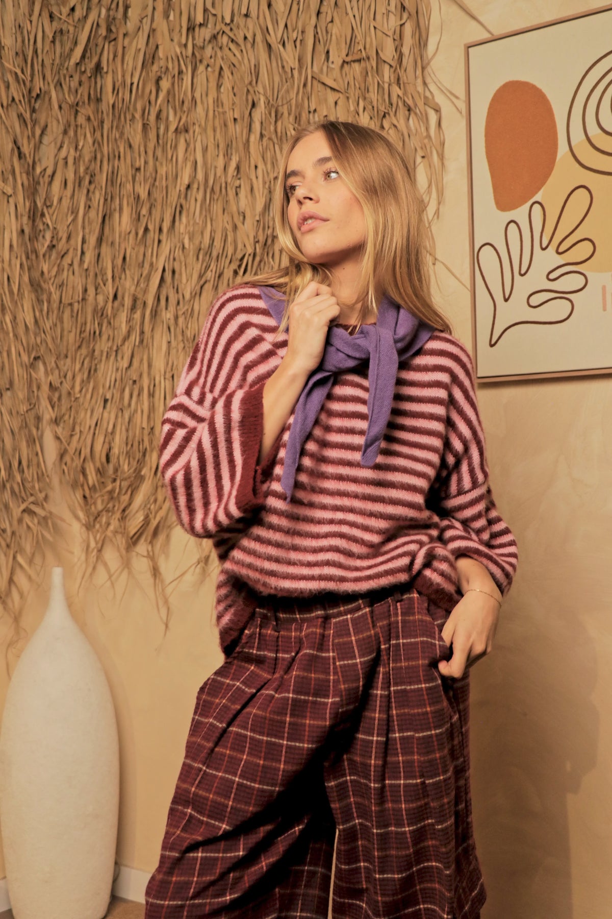 Foulard Livia Violet