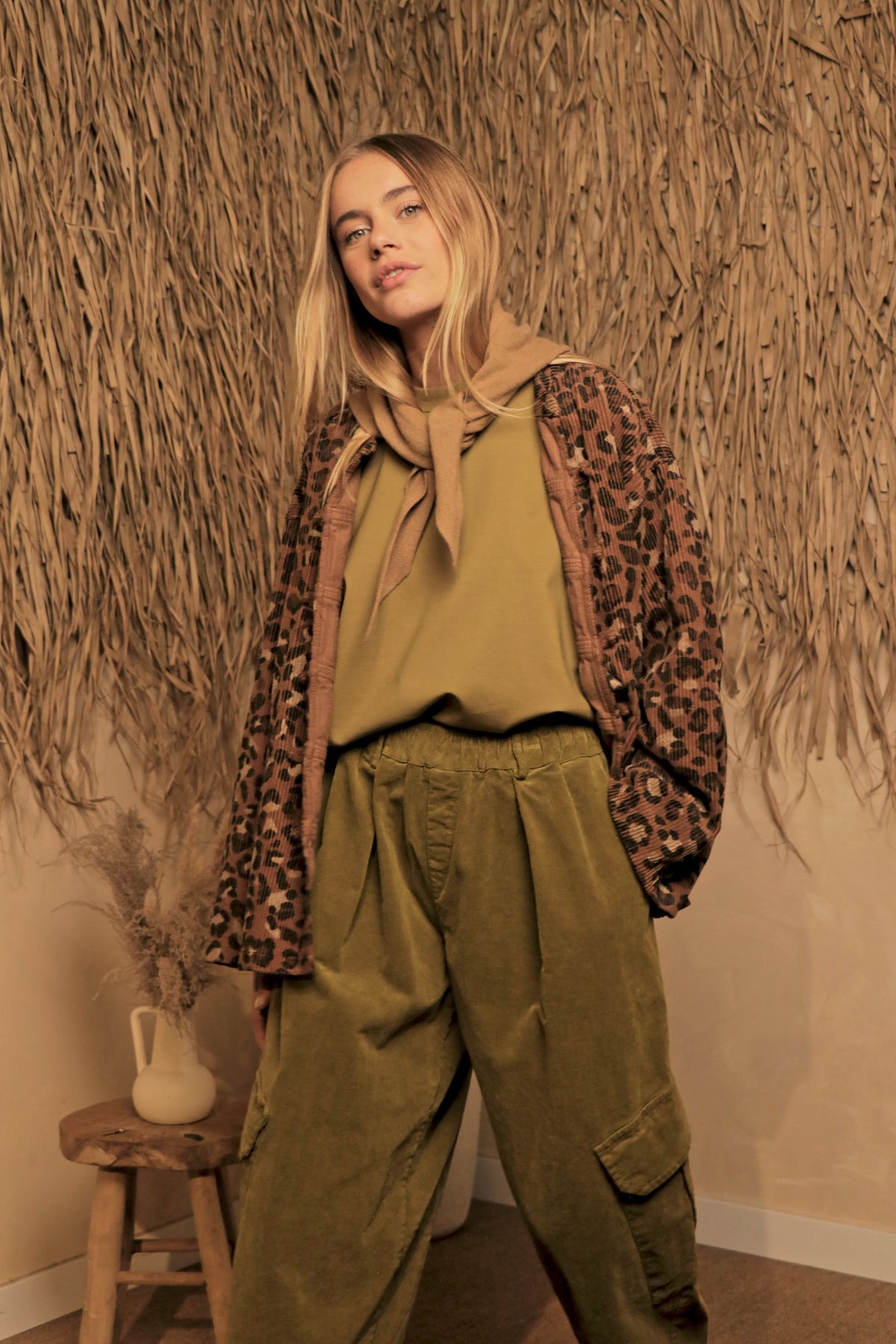 Foulard Livia Camel