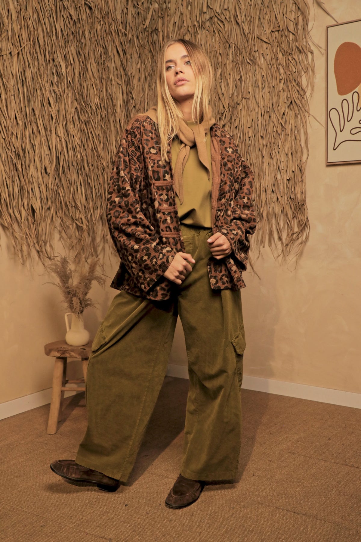 Foulard Livia Camel