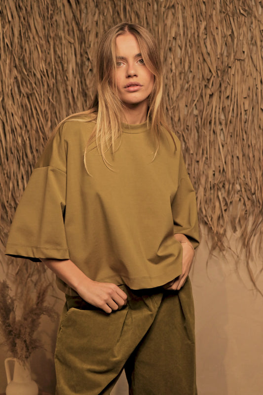 T-shirt Nocciola