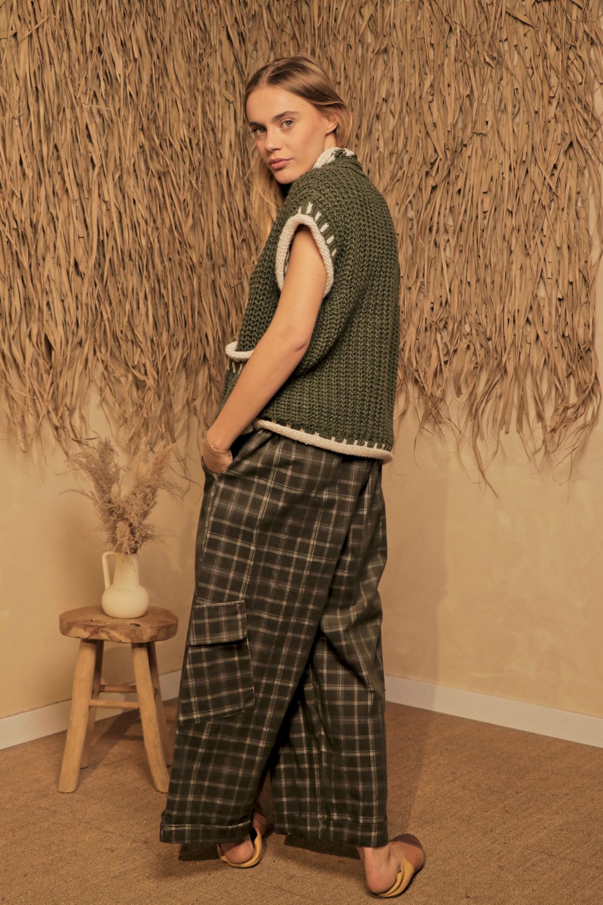 Pantalon Cargo Kaki