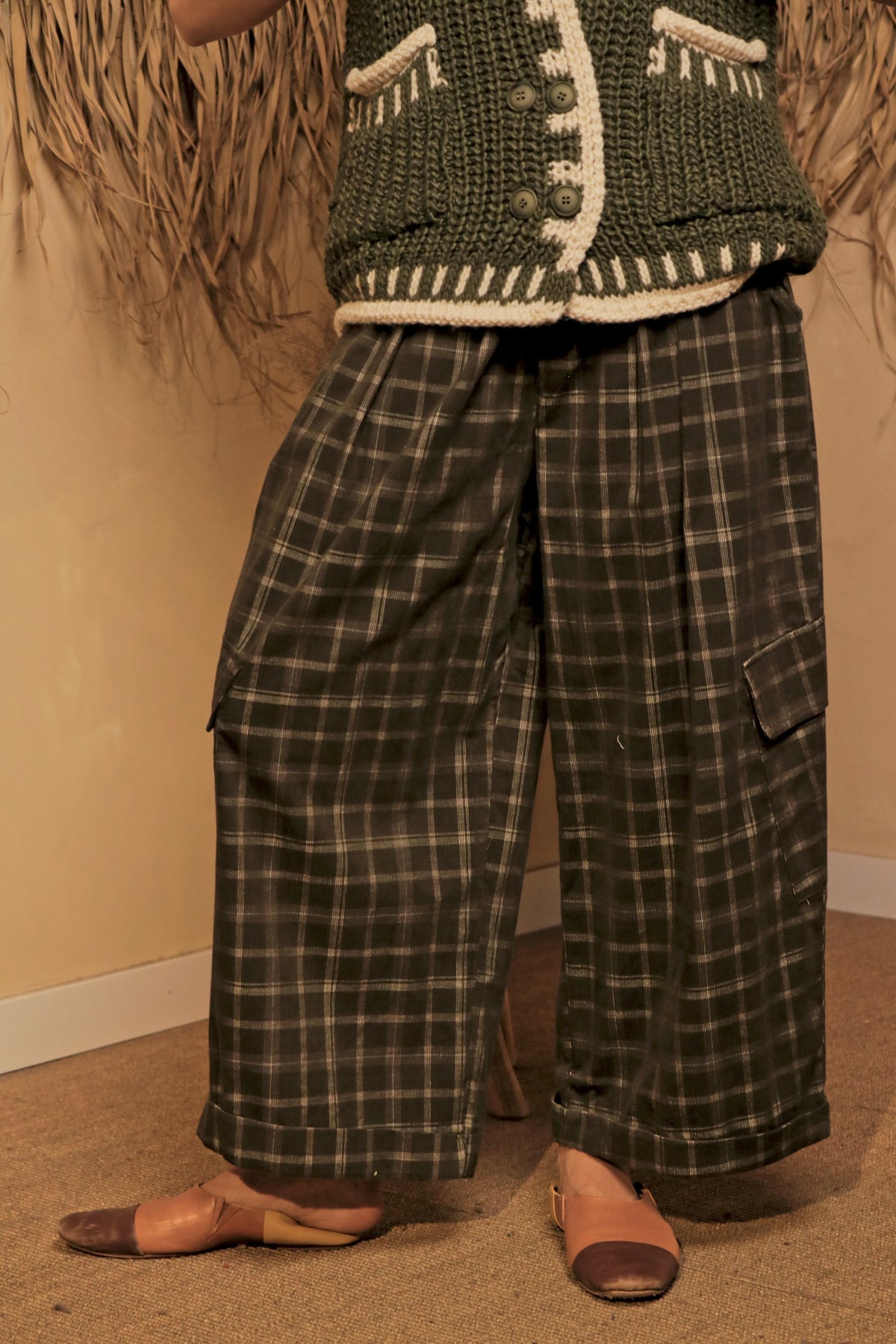 Pantalon Cargo Kaki