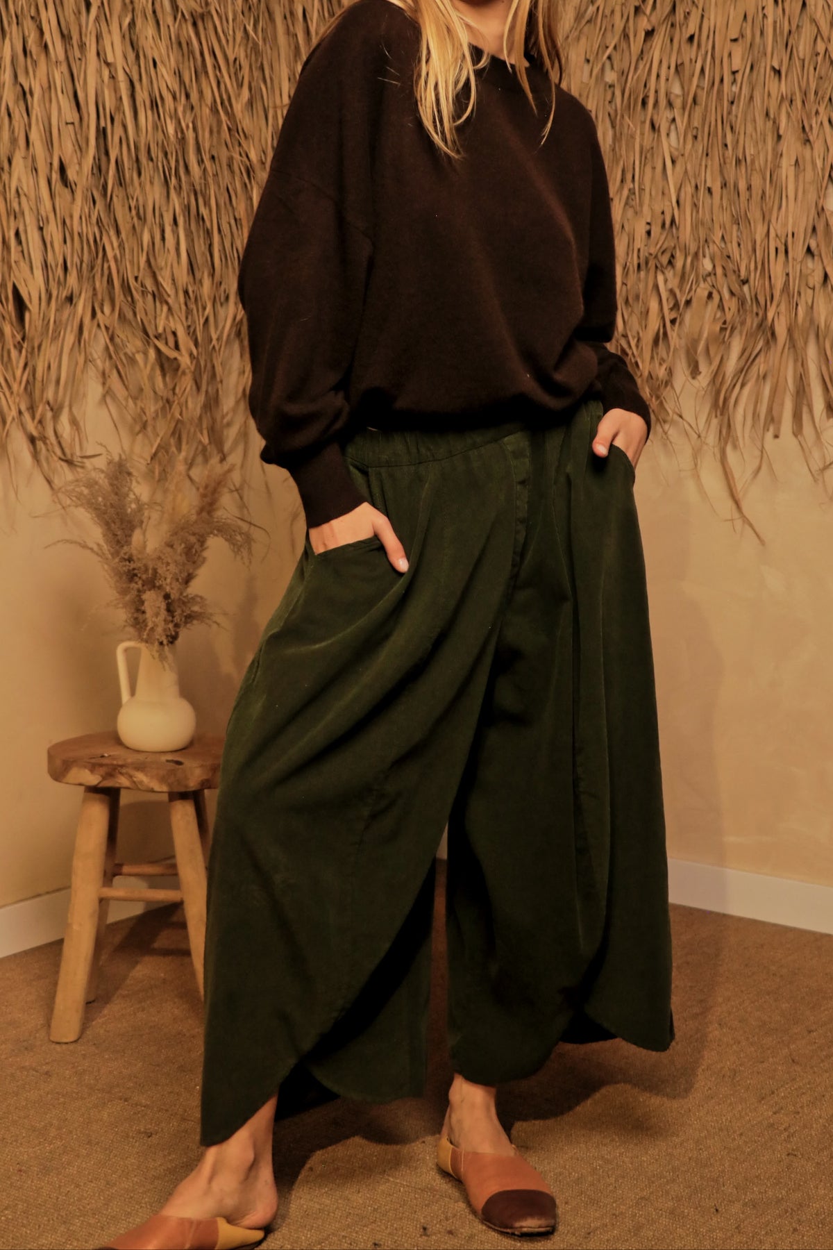 Pantalon Tulipa Kaki