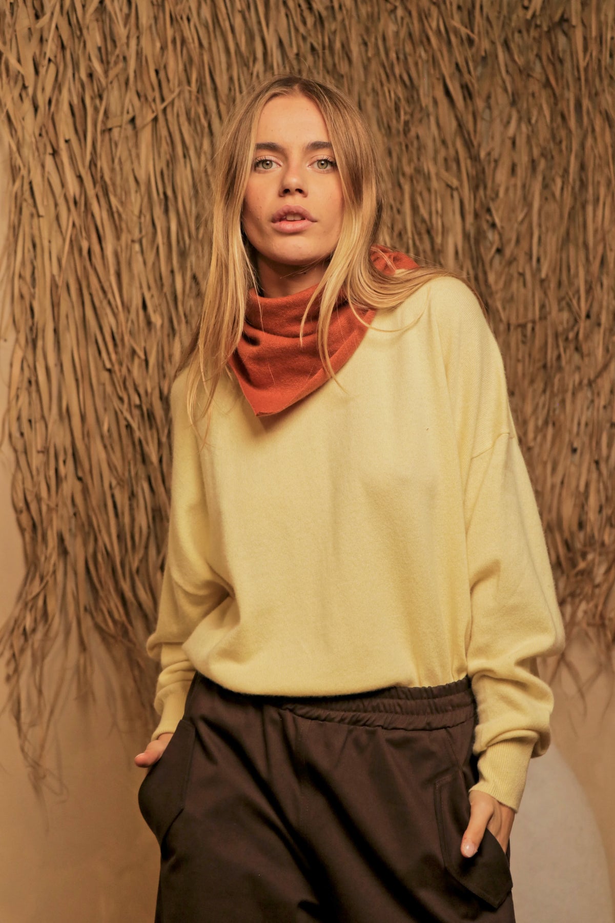Foulard Livia Brique