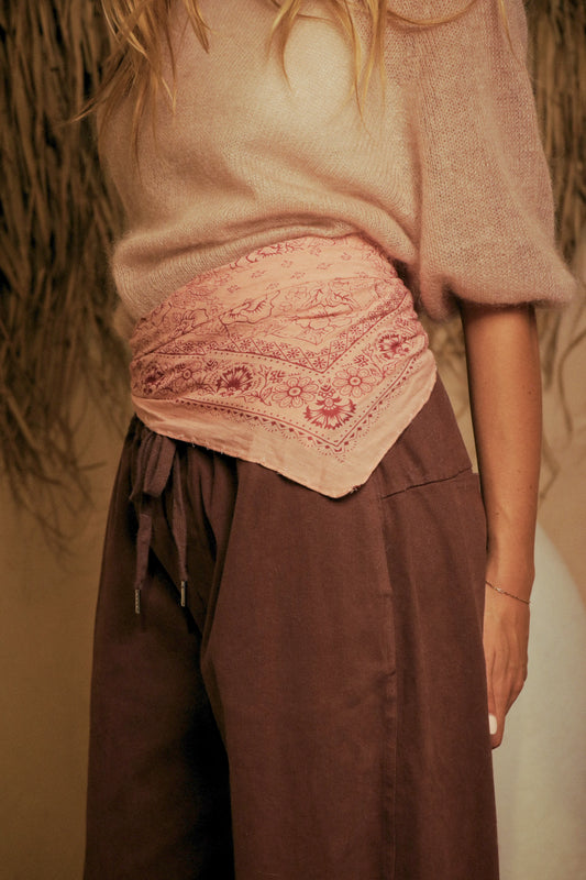Foulard Jardin Rosé