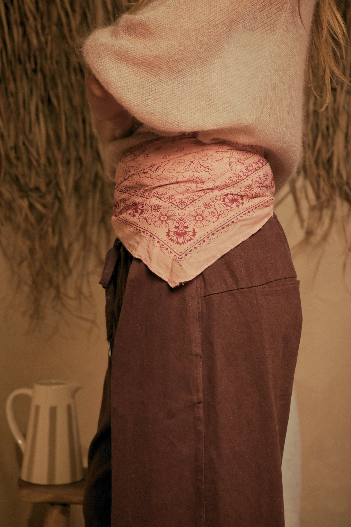 Foulard Jardin Rosé