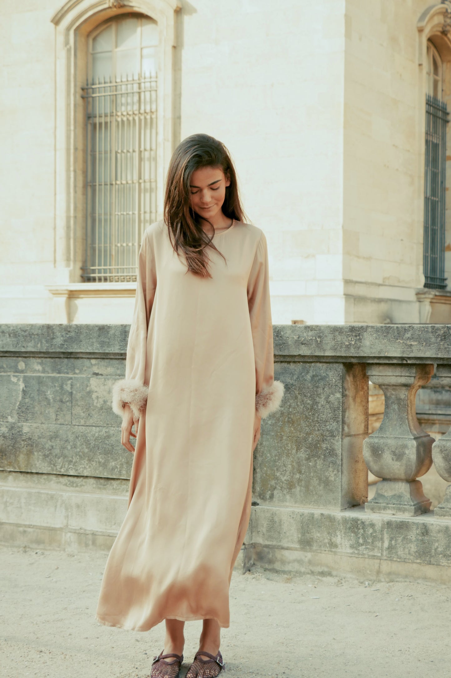 Robe Sable Satiné