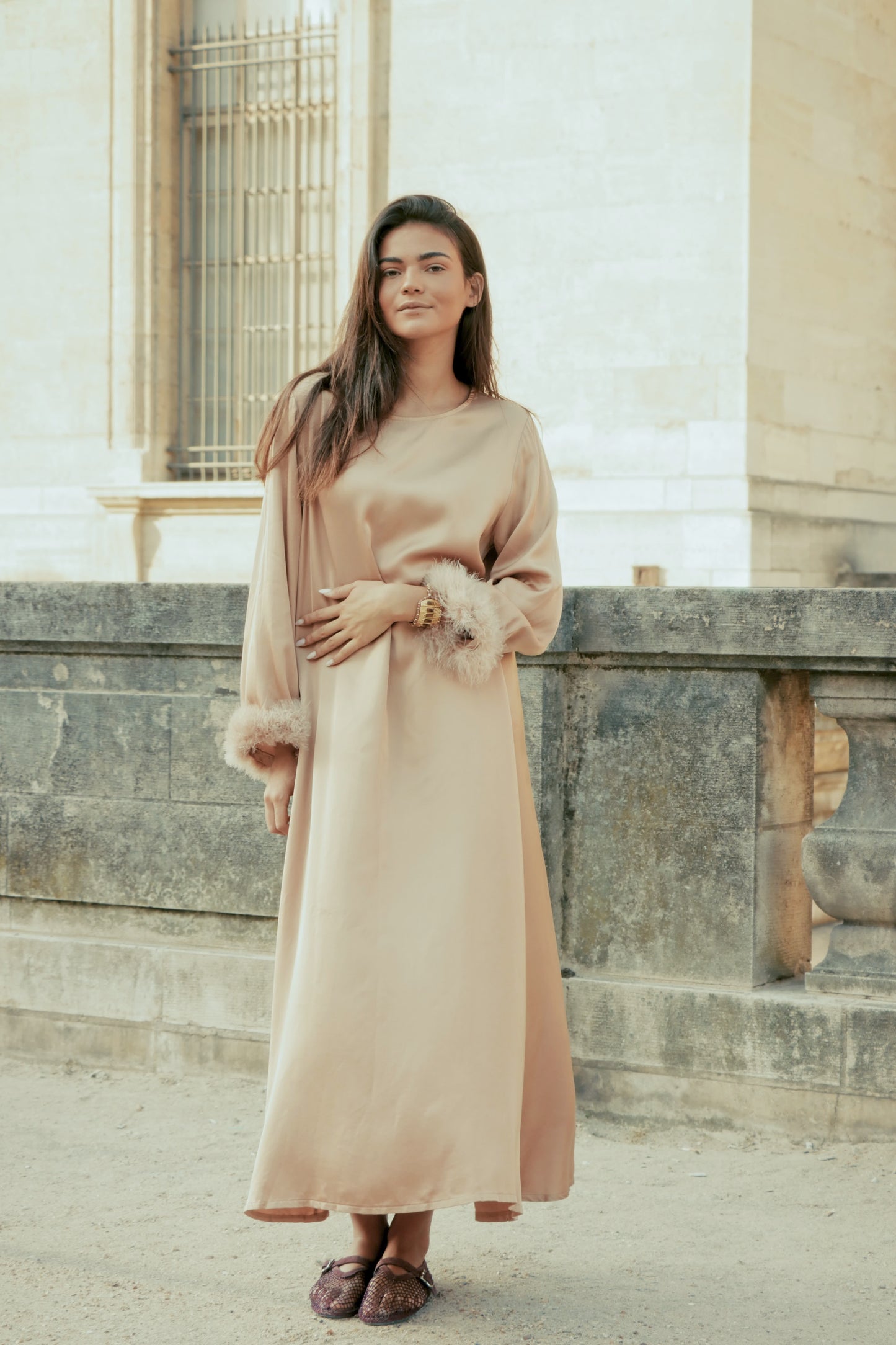 Robe Sable Satiné