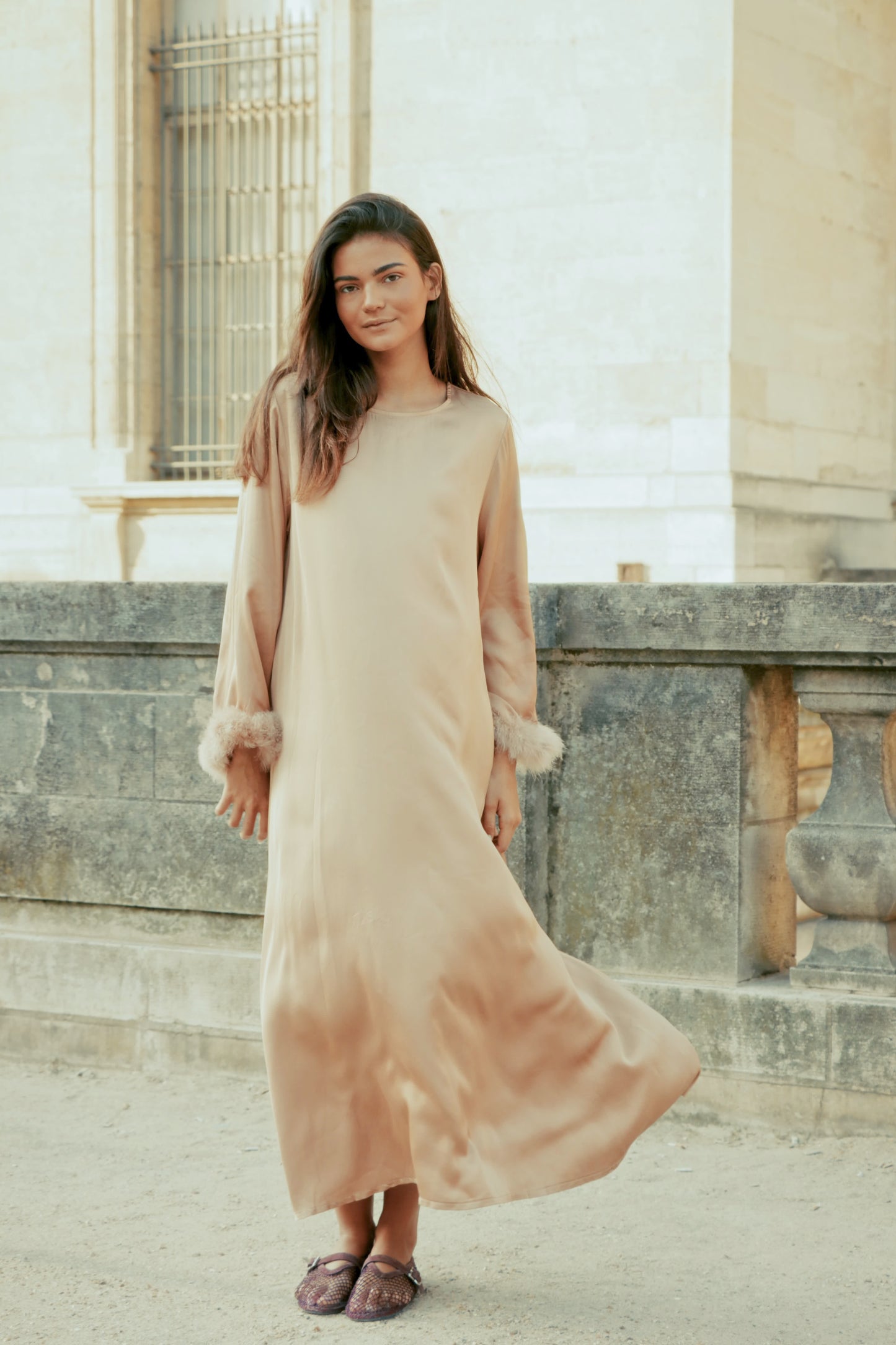 Robe Sable Satiné