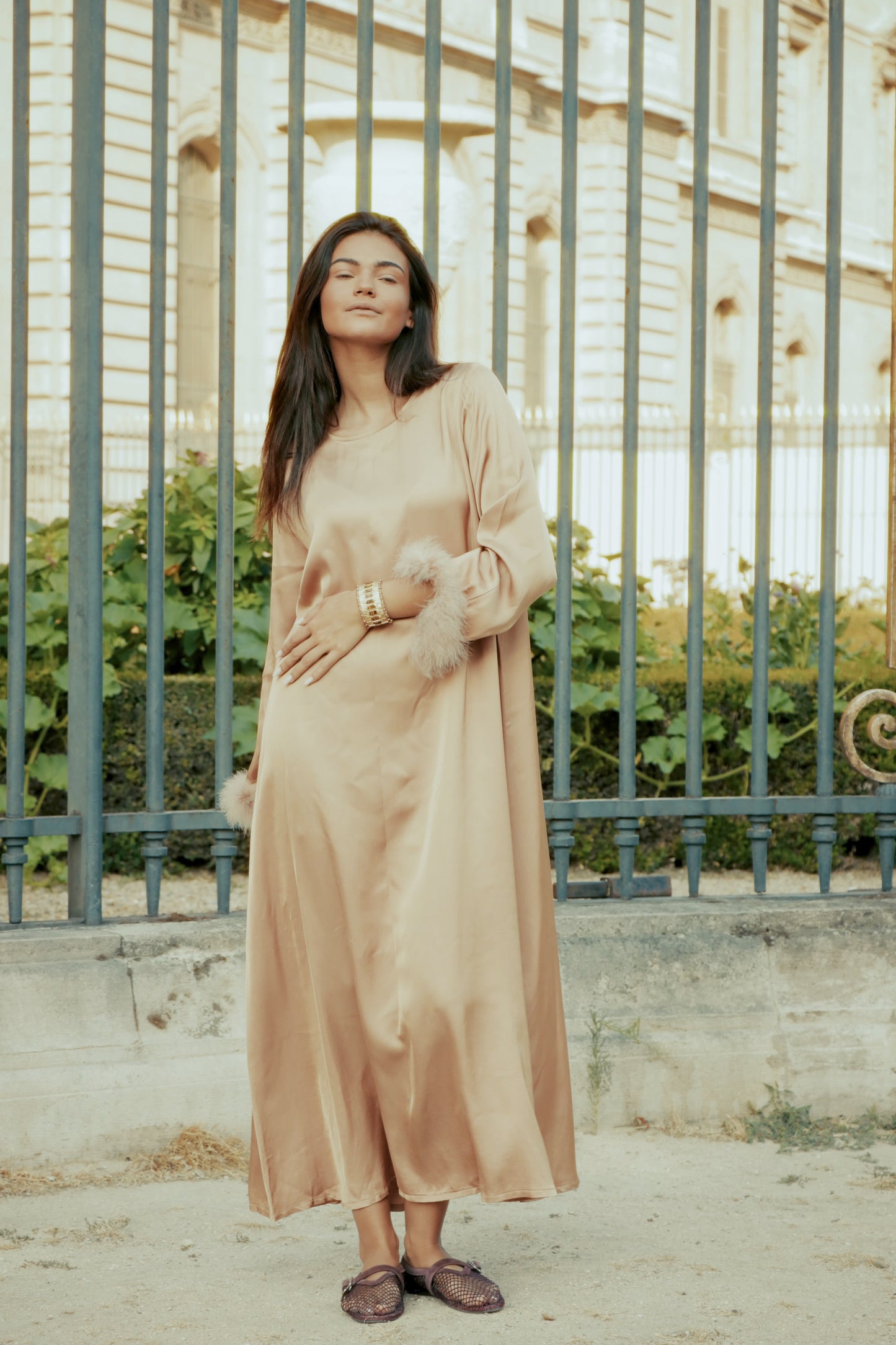 Robe Sable Satiné