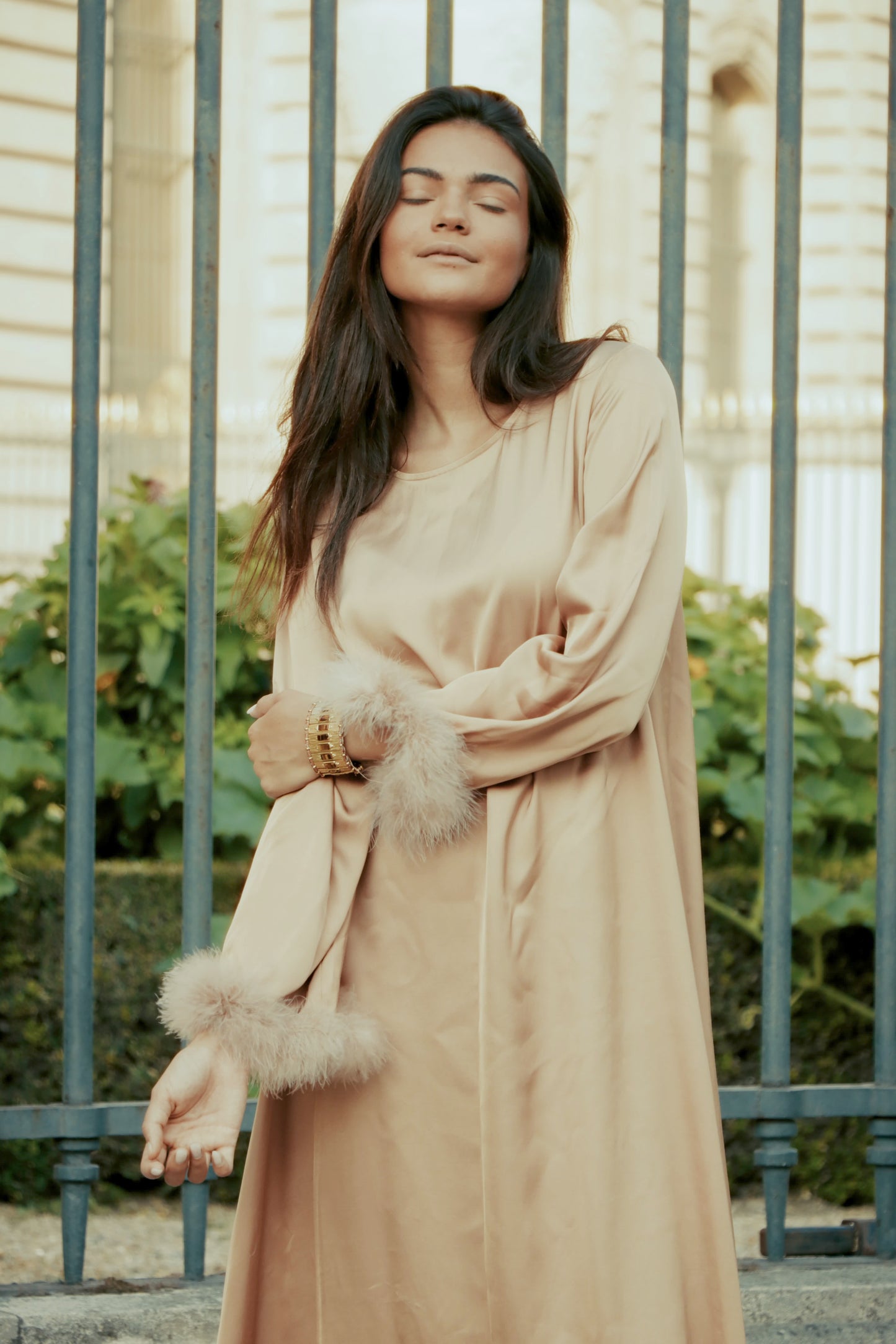 Robe Sable Satiné
