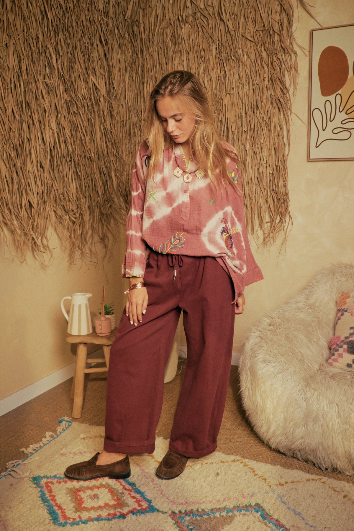 Pantalon Mistral Bordeaux