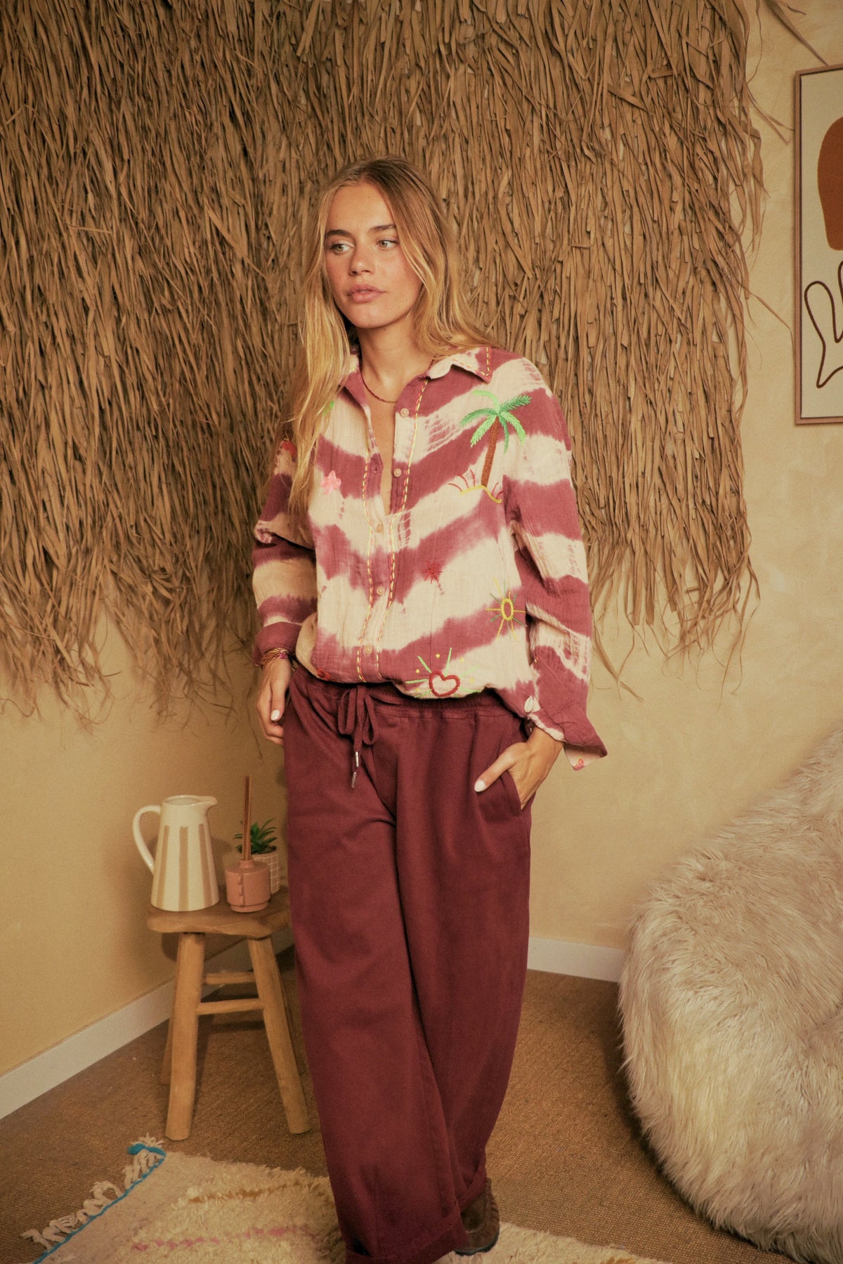 Pantalon Mistral Bordeaux