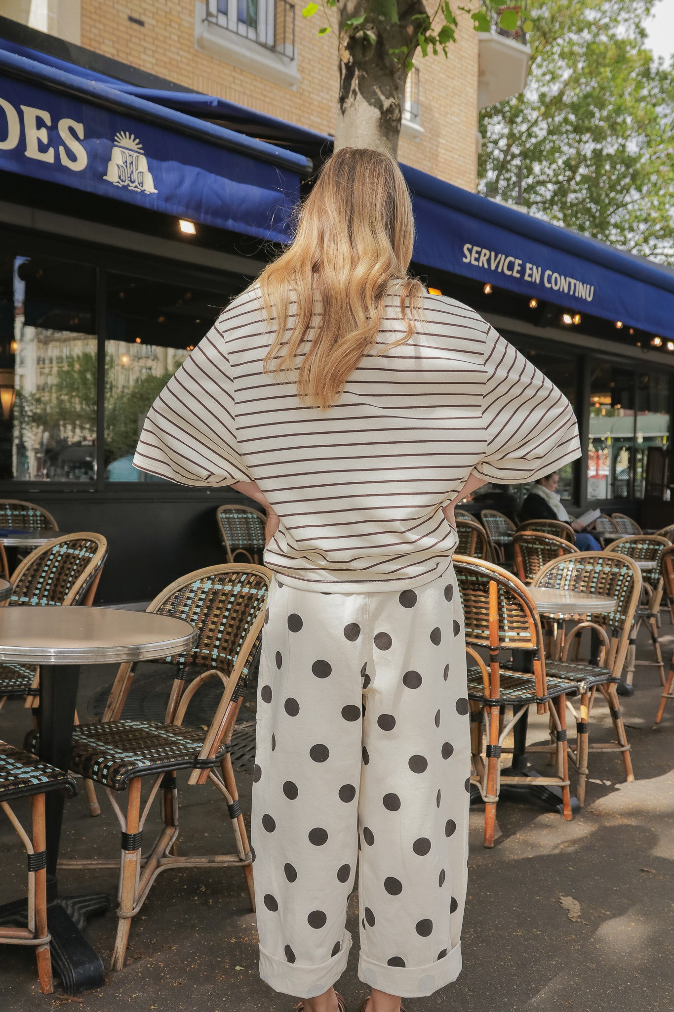 T-shirt Marinière Latte