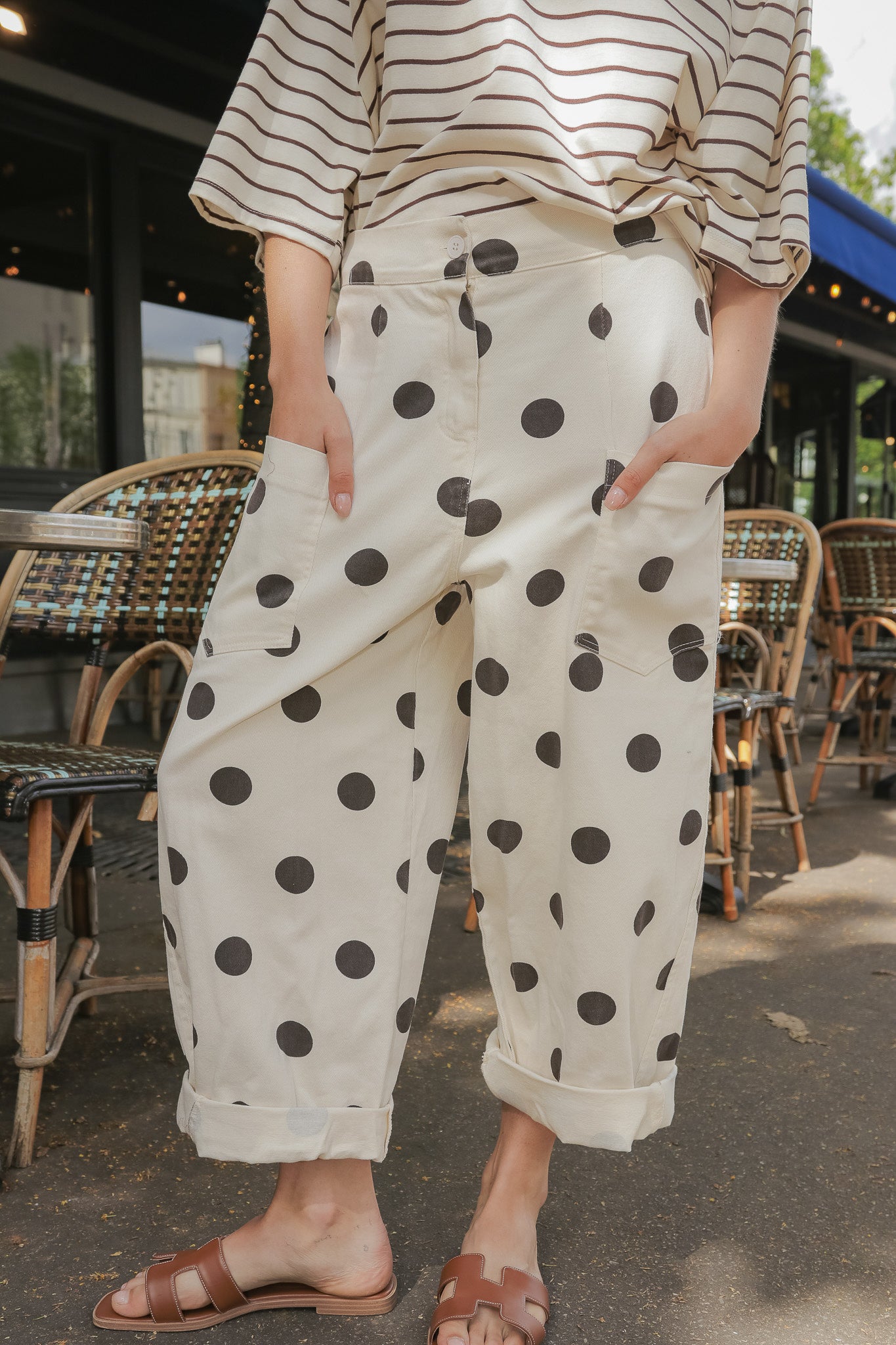 Pantalon Pois d’Ivoire