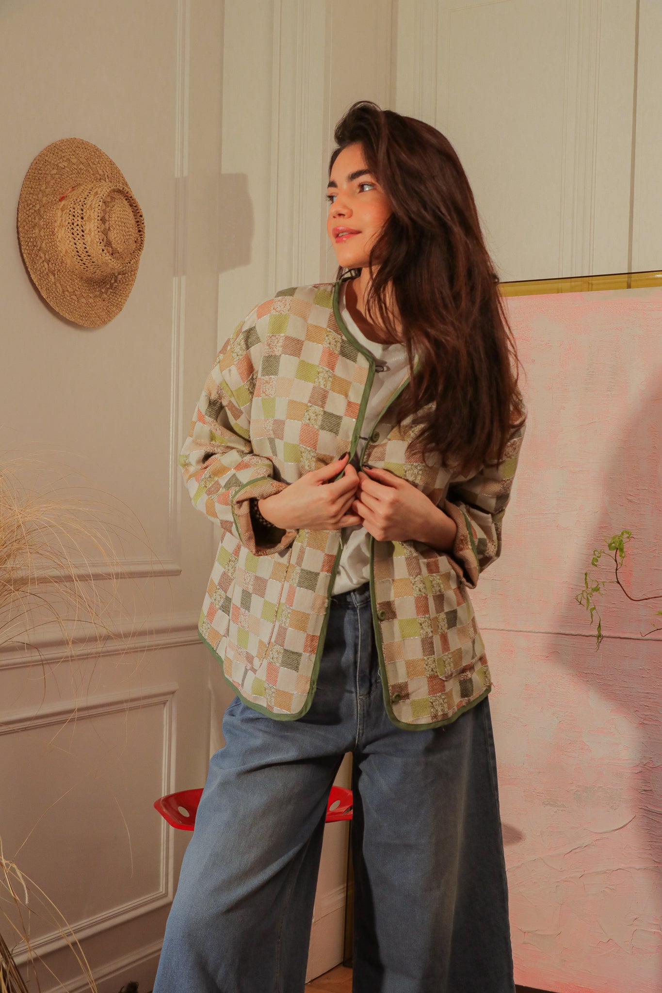 Veste Patchwork Olive