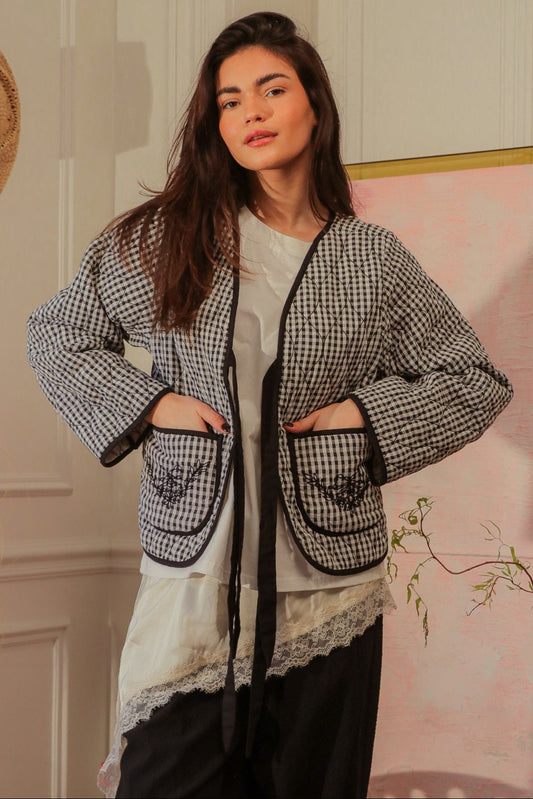 Veste Élise Brodée