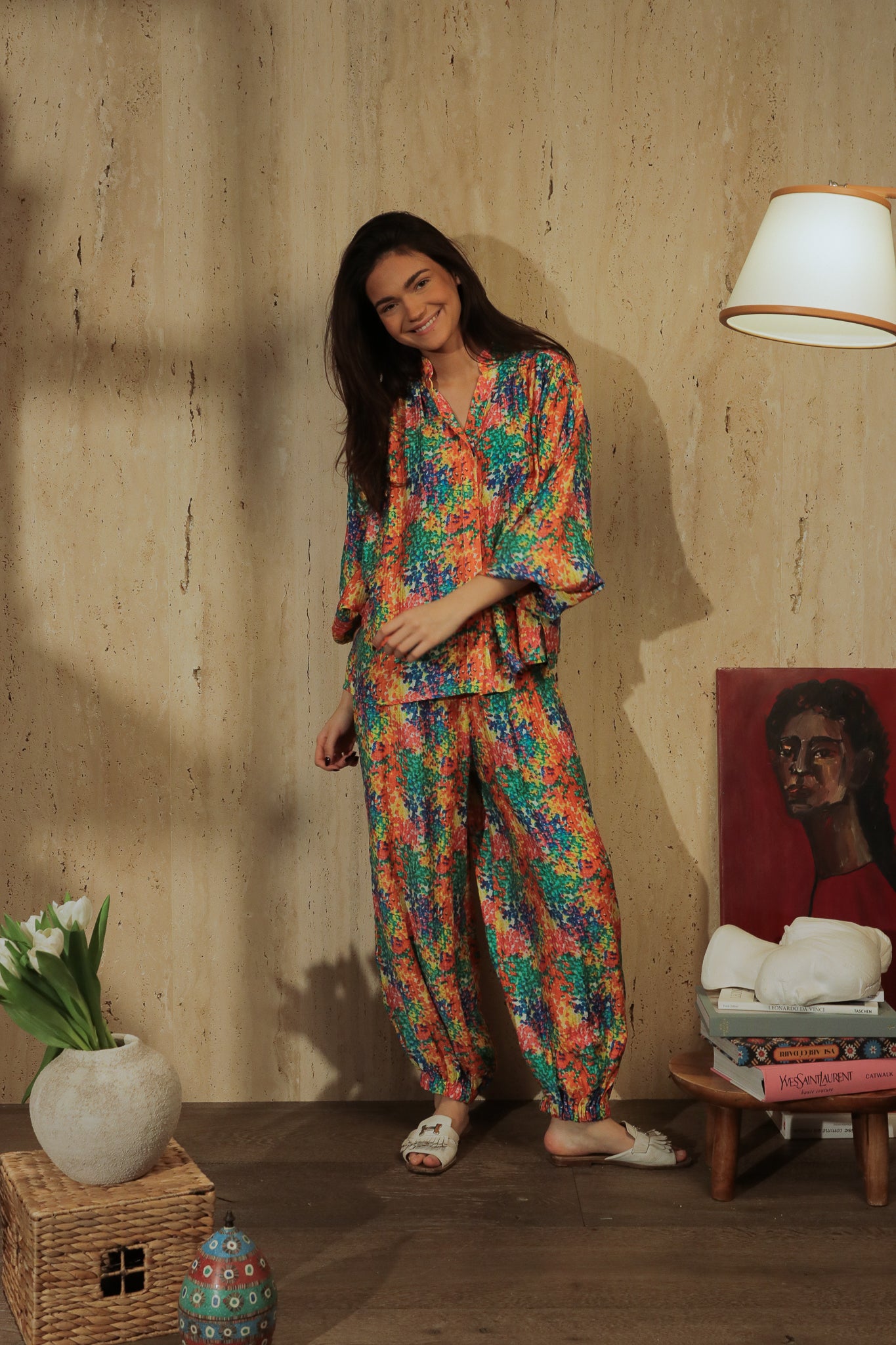 Pantalon Jardin Impressionniste