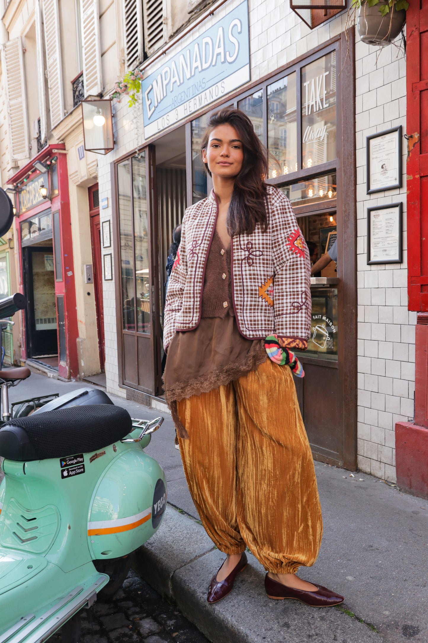 Pantalon Ballon en velour Golden