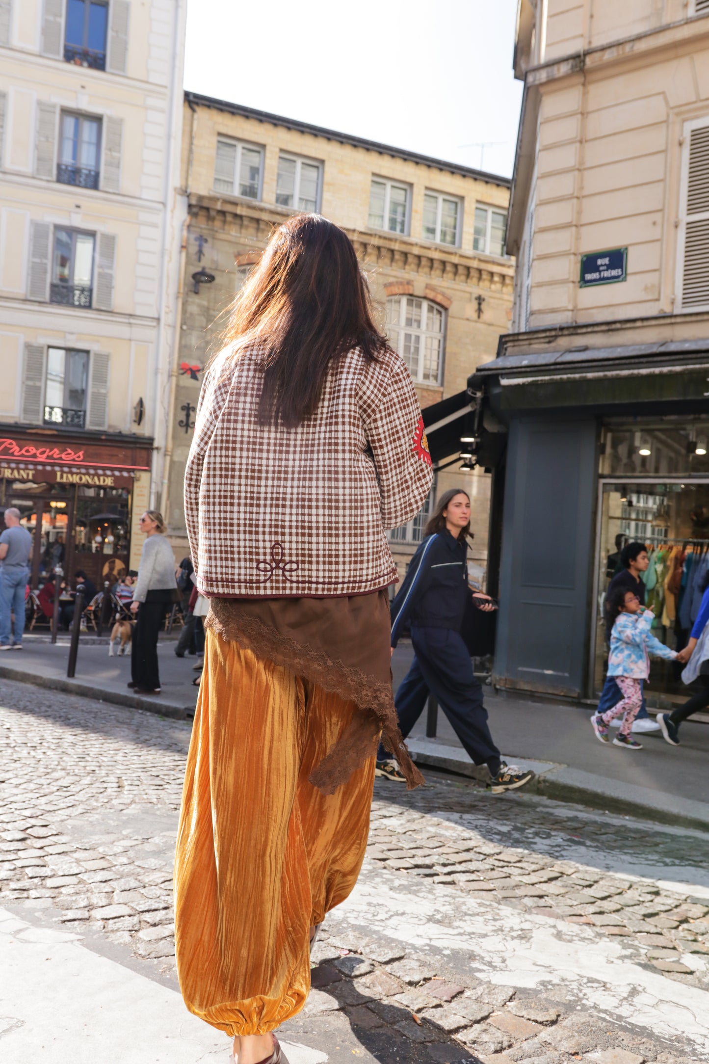 Pantalon Ballon en velour Golden