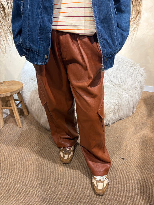 Pantalon Cargo Tabac